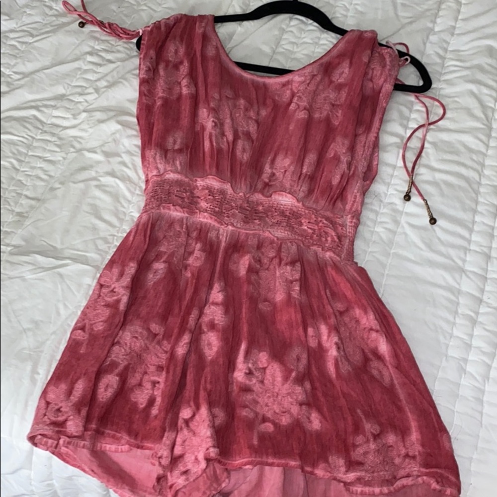 Free People Open Back Romper